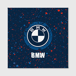 Холст квадратный BMW BMW Брызги, цвет: 3D-принт — фото 2