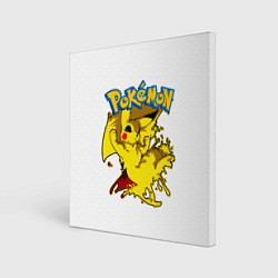 Картина квадратная Пикачу злой Pokemon