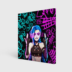 Картина квадратная JINX ДЖИНКС NEON PATTERN