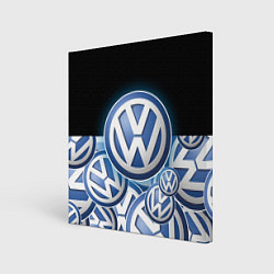 Картина квадратная Volkswagen Большое лого паттерн