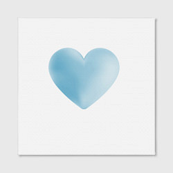 Холст квадратный Синее сердце, цвет: 3D-принт — фото 2