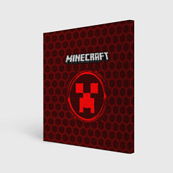 Холст квадратный MINECRAFT - Графика, цвет: 3D-принт