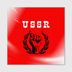 Холст квадратный USSR - КУЛАК Космос, цвет: 3D-принт — фото 2