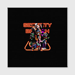 Холст квадратный Five Nights at Freddys: Security Breach все персон, цвет: 3D-принт — фото 2