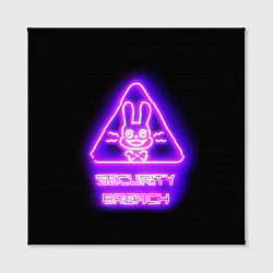 Холст квадратный Five Nights at Freddys: Security Breach логотип, цвет: 3D-принт — фото 2