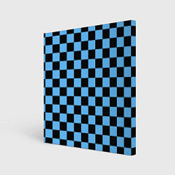 Картина квадратная Шахматная доска Синяя