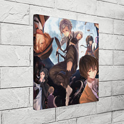 Холст квадратный Проза бродячих псов арт, цвет: 3D-принт — фото 2