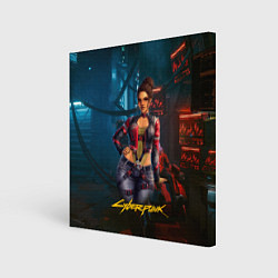 Картина квадратная Panam sexy cyberpunk2077 18