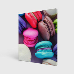 Картина квадратная Colorful Macaroons