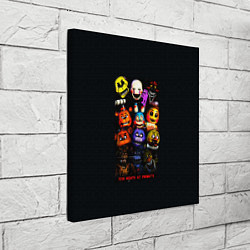 Холст квадратный Five Nights at Freddys - FNAF персонажи, цвет: 3D-принт — фото 2