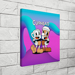 Холст квадратный Кружечки Cuphead, цвет: 3D-принт — фото 2