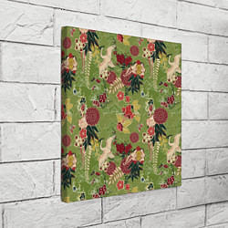 Холст квадратный Япония-Китай Сюжет, цвет: 3D-принт — фото 2