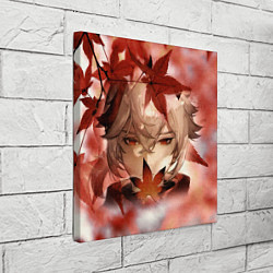Холст квадратный Кадзуха и кленовые листья, цвет: 3D-принт — фото 2