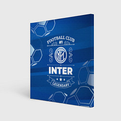 Холст квадратный Inter FC 1, цвет: 3D-принт