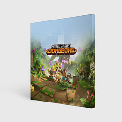 Картина квадратная Minecraft Dungeons Heroes Video game