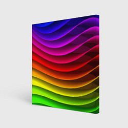 Картина квадратная Color line neon pattern Abstraction Summer 2023