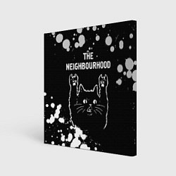 Холст квадратный The Neighbourhood Rock Cat, цвет: 3D-принт