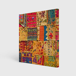 Картина квадратная Пэчворк Лоскутное одеяло Patchwork Quilt