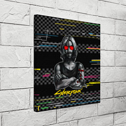 Холст квадратный Johnny Джонни Cyberpunk2077, цвет: 3D-принт — фото 2