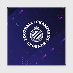 Холст квадратный Club Brugge Легенды Чемпионы, цвет: 3D-принт — фото 2