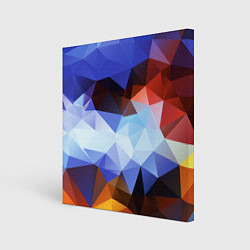 Картина квадратная Абстрактный цветной узор из треугольников Abstract