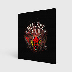 Холст квадратный Hellfire club, цвет: 3D-принт