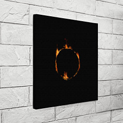 Холст квадратный Знак тьмы из Dark Souls, цвет: 3D-принт — фото 2