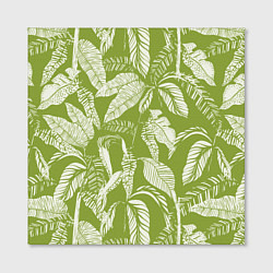 Холст квадратный Зелёные Тропики Лета, цвет: 3D-принт — фото 2