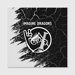 Холст квадратный Imagine Dragons - КОТ - Краски, цвет: 3D-принт — фото 2