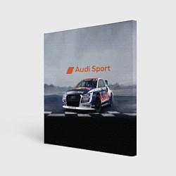 Холст квадратный Ауди Спорт Гоночная команда Audi sport Racing team, цвет: 3D-принт