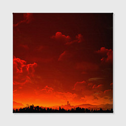 Холст квадратный Облака перед восходом солнца, цвет: 3D-принт — фото 2