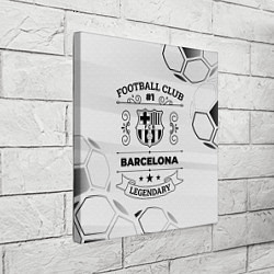 Холст квадратный Barcelona Football Club Number 1 Legendary, цвет: 3D-принт — фото 2