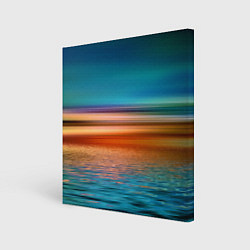 Холст квадратный Море с размытым фоном, цвет: 3D-принт