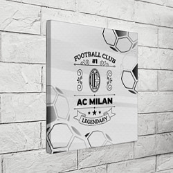 Холст квадратный AC Milan Football Club Number 1 Legendary, цвет: 3D-принт — фото 2