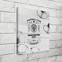 Холст квадратный Manchester City Football Club Number 1 Legendary, цвет: 3D-принт — фото 2