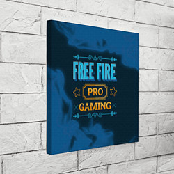 Холст квадратный Игра Free Fire: PRO Gaming, цвет: 3D-принт — фото 2