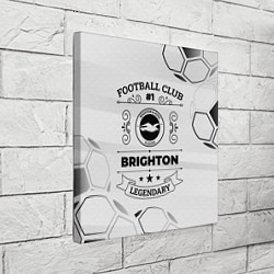 Холст квадратный Brighton Football Club Number 1 Legendary, цвет: 3D-принт — фото 2