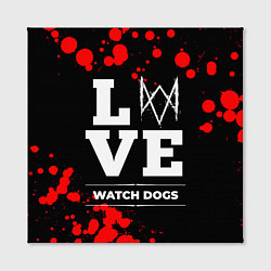 Холст квадратный Watch Dogs Love Классика, цвет: 3D-принт — фото 2
