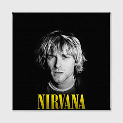 Холст квадратный Nirvana - Kurt Donald Cobain, цвет: 3D-принт — фото 2