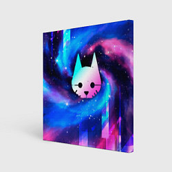 Холст квадратный Stray Неоновый Космос, цвет: 3D-принт
