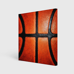 Холст квадратный Баскетбольный мяч текстура, цвет: 3D-принт