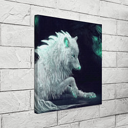 Холст квадратный Магическая волчица, цвет: 3D-принт — фото 2