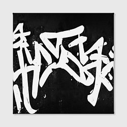 Холст квадратный Иероглифы в стиле граффити, цвет: 3D-принт — фото 2