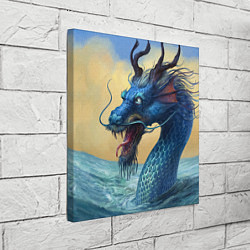 Холст квадратный Японский Дракон В Воде, цвет: 3D-принт — фото 2