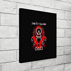 Холст квадратный Игра в кальмара - Squid Game, цвет: 3D-принт — фото 2