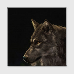 Холст квадратный Взрослый мудрый волк, цвет: 3D-принт — фото 2