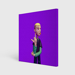 Картина квадратная Lil Peep На Фиолетовом Фоне