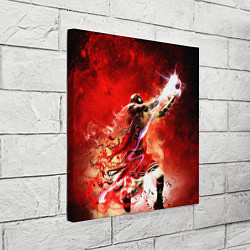 Холст квадратный Jordan Graffiti Art, цвет: 3D-принт — фото 2