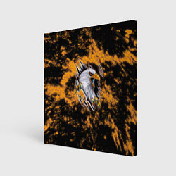 Холст квадратный Орел в огне, цвет: 3D-принт