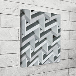 Холст квадратный Огромное множество блоков - Броня, цвет: 3D-принт — фото 2